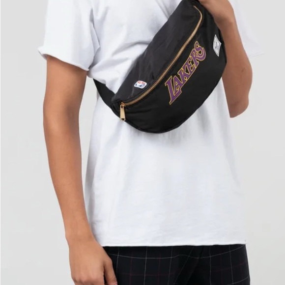 Herschel Supply Company Other - Herschel Supply Company Black and Purple Belt Bag Crescent Design